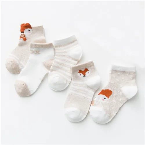 5Pairs/lot 0-24M Infant Baby Socks