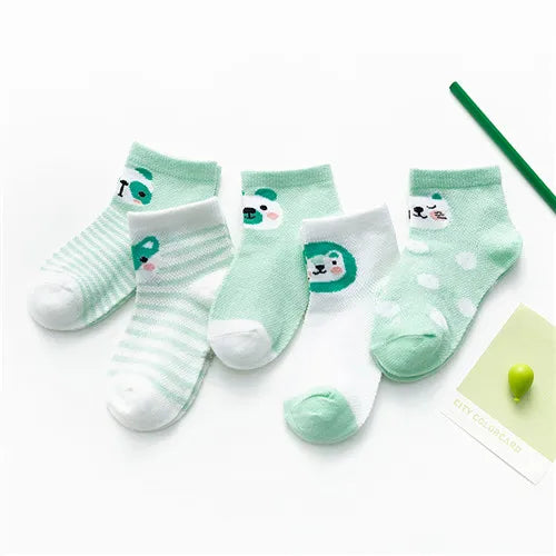 5Pairs/lot 0-24M Infant Baby Socks