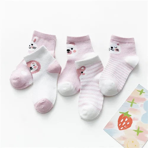 5Pairs/lot 0-24M Infant Baby Socks