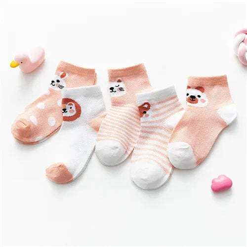 5Pairs/lot 0-24M Infant Baby Socks