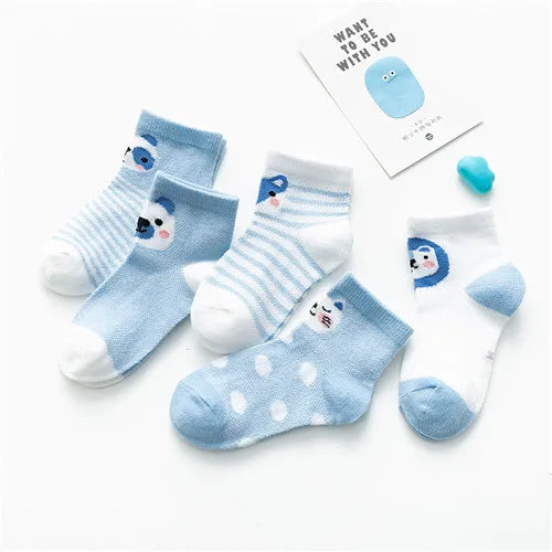 5Pairs/lot 0-24M Infant Baby Socks