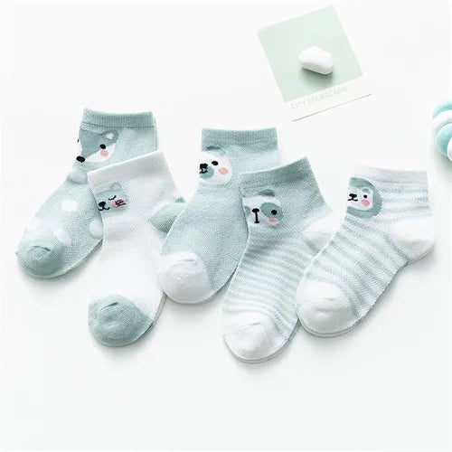 5Pairs/lot 0-24M Infant Baby Socks