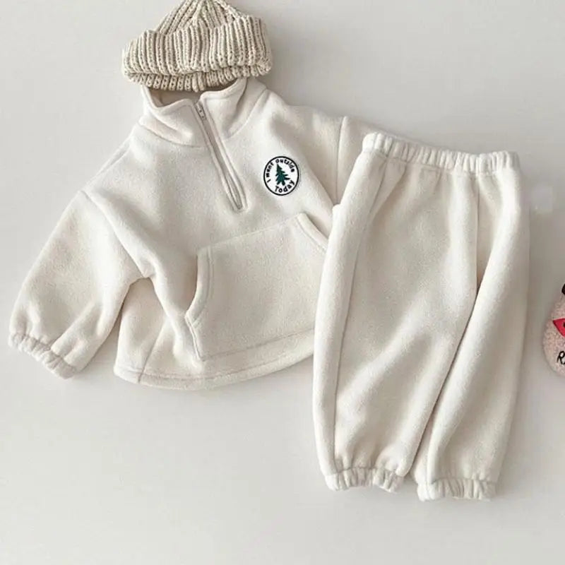 Baby Boys Clothing Sets Children Thicken Sweatshirt