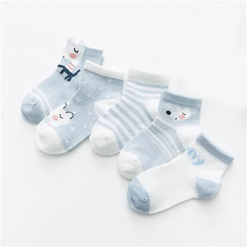 5Pairs/lot 0-24M Infant Baby Socks