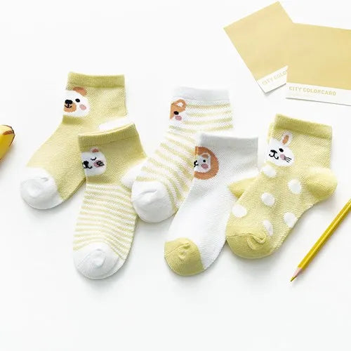 5Pairs/lot 0-24M Infant Baby Socks