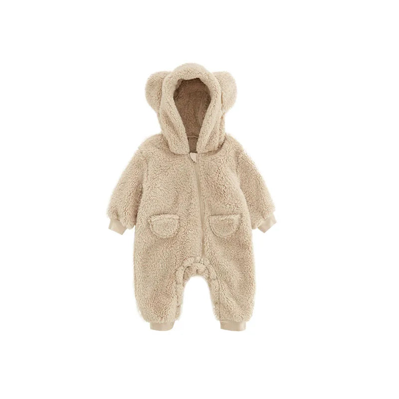 0-2Y Newborn Baby Rompers Spring Autumn Warm Outwear Jumpsuits