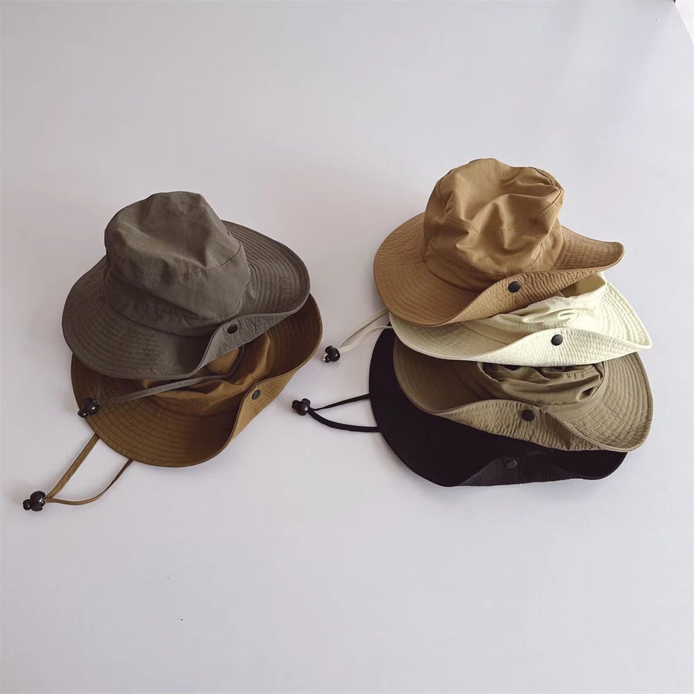 New Children Bucket Hats Summer