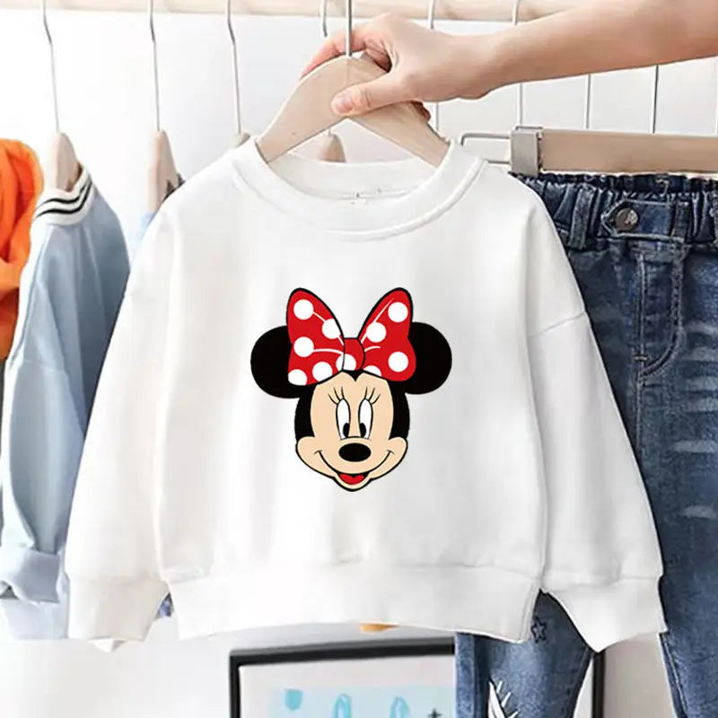 Spring/autumn Baby Girl Minnie Sweatshirt