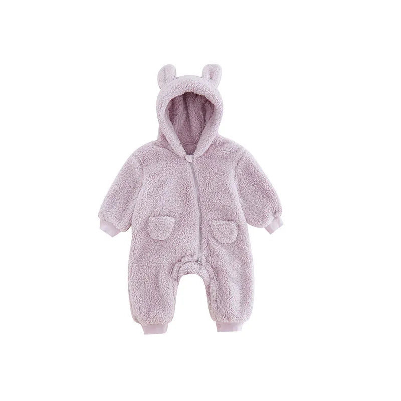 0-2Y Newborn Baby Rompers Spring Autumn Warm Outwear Jumpsuits