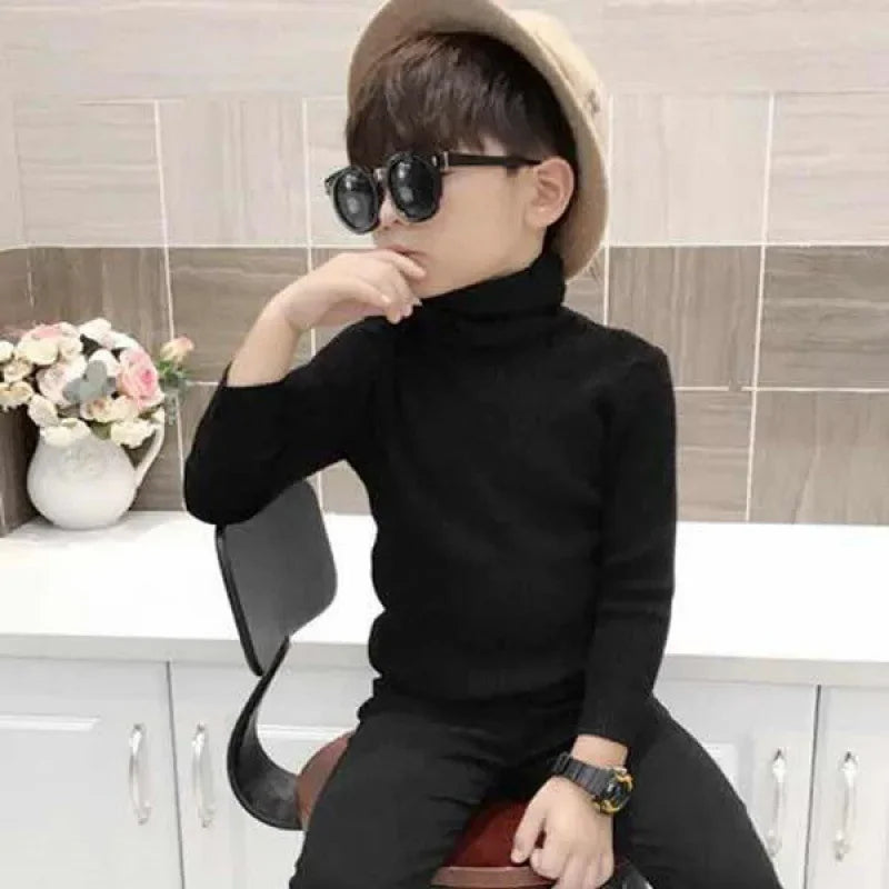 Baby Girls Winter Turtleneck Knitted Sweaters