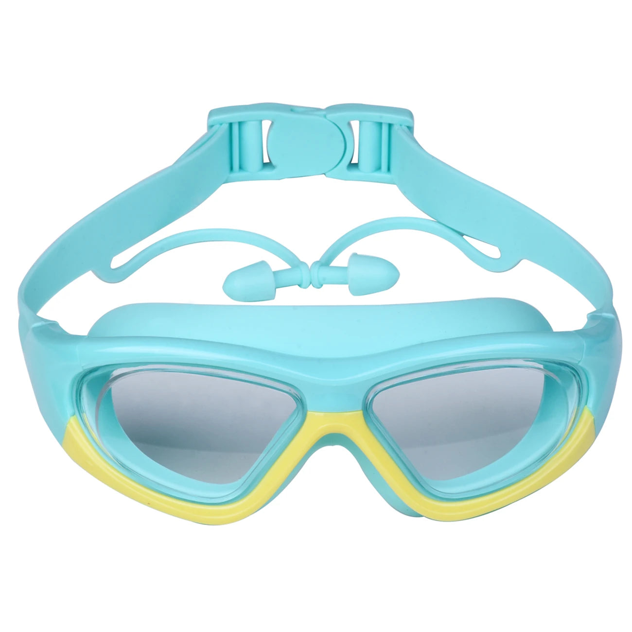 High-definition kidsren's swimming goggles for boys and girls, anti-fog swimming goggles, large-frame goggles, comfortable silic