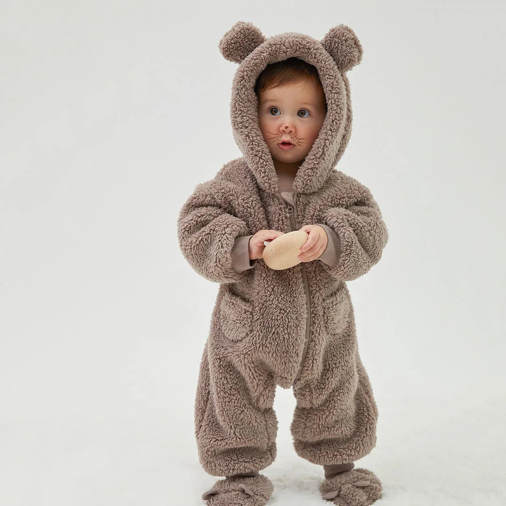 0-2Y Newborn Baby Rompers Spring Autumn Warm Outwear Jumpsuits