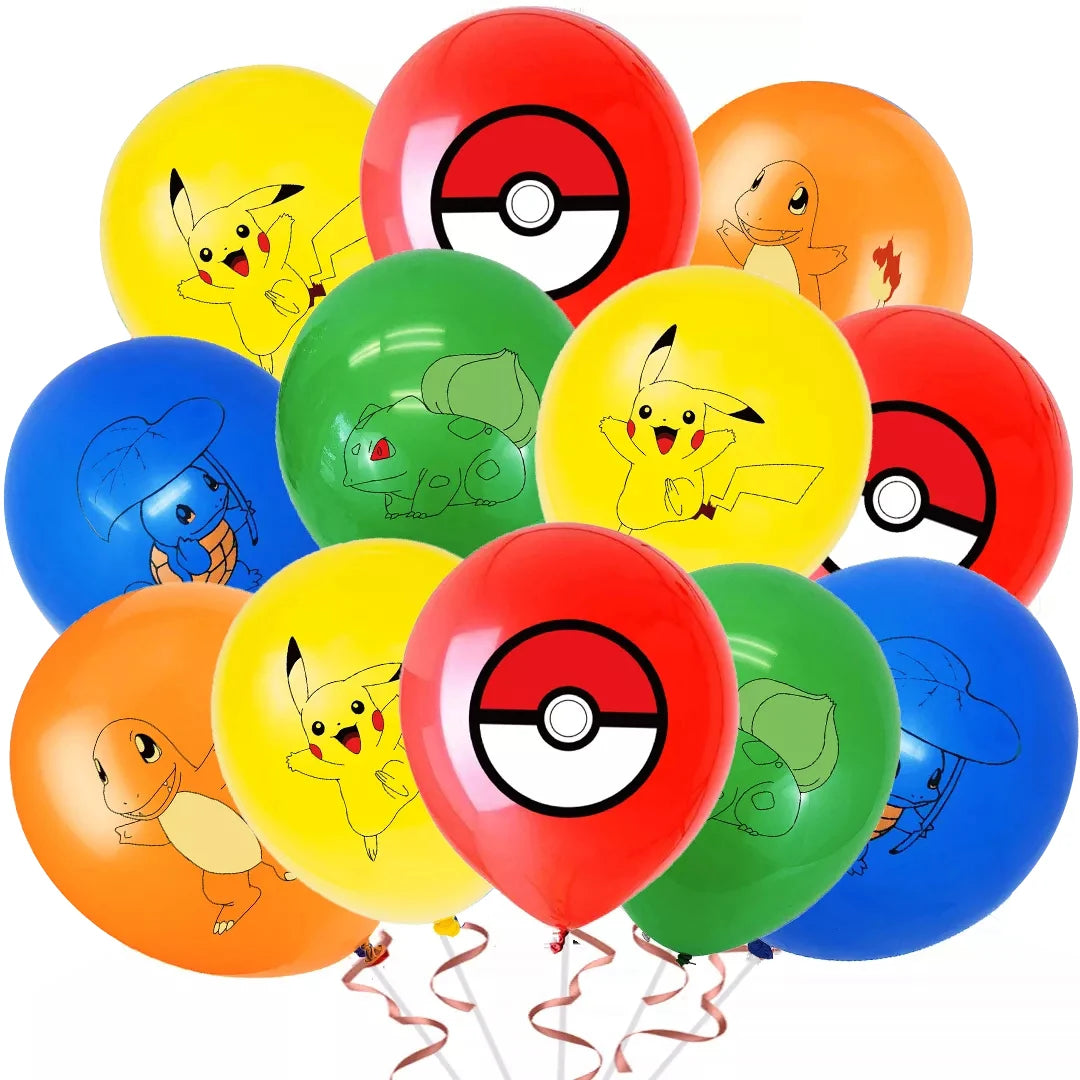 3/2/1Pack pokemon Latex Balloons