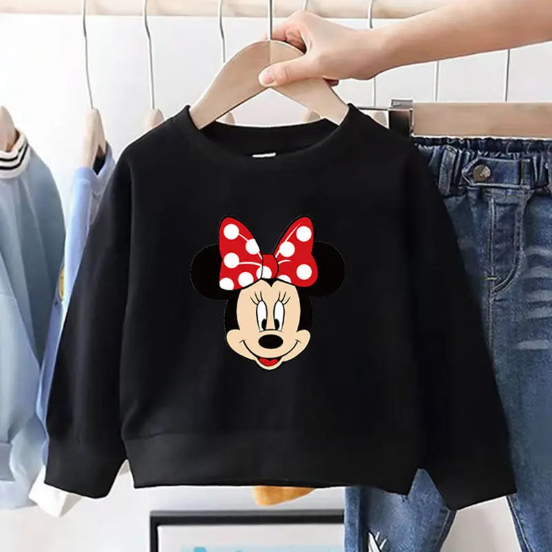 Spring/autumn Baby Girl Minnie Sweatshirt