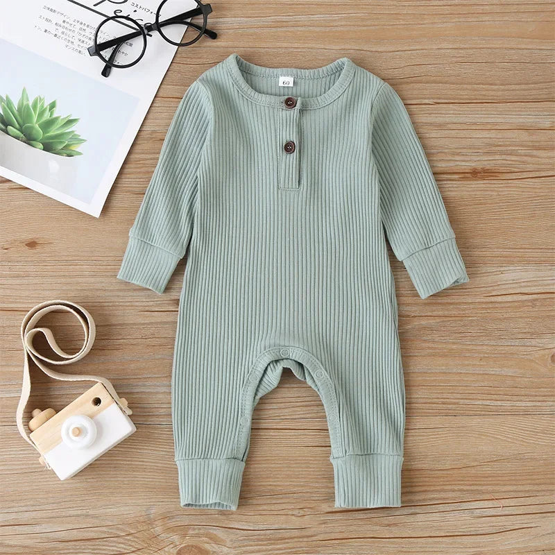 Autumn Newborn Infant Baby Boys Girls Romper