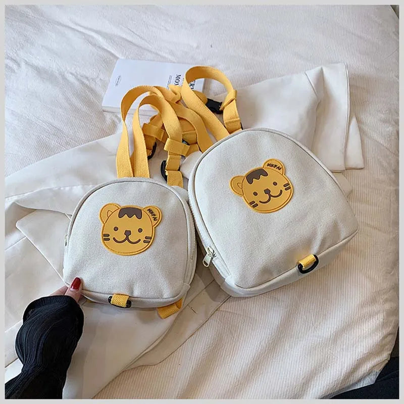 Canvas Baby Backpacks Kindergarten School Bag Bear Bunny Korean Anti-lost Kids Bags for Girls Boys Children Backpacks for Travel