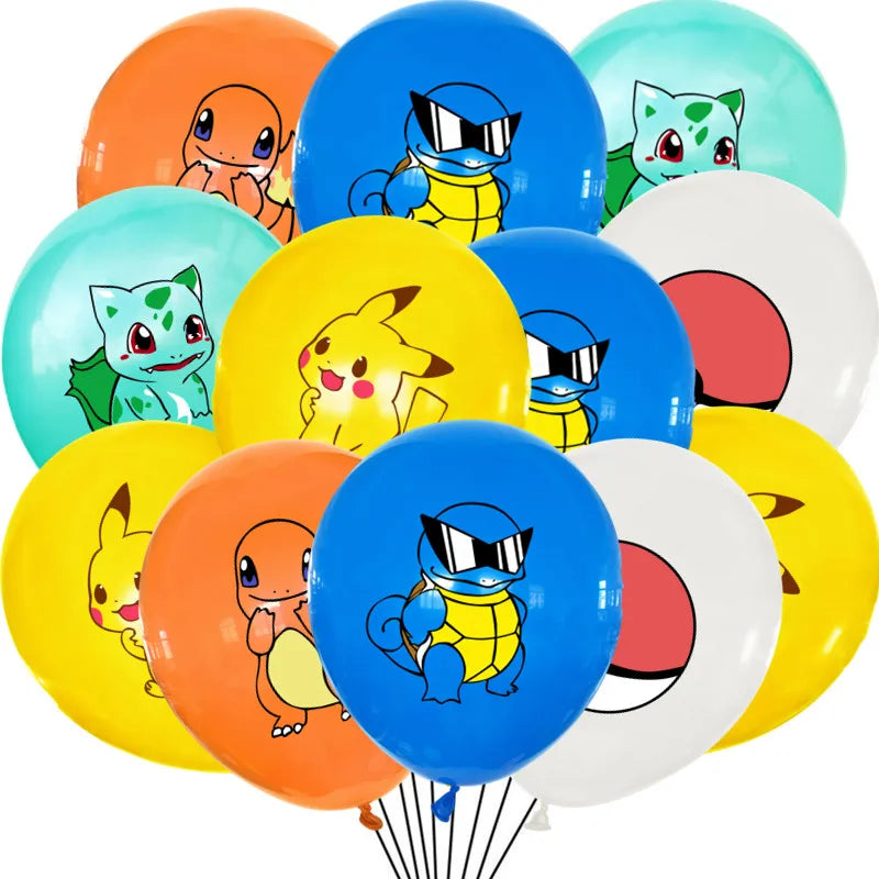 3/2/1Pack pokemon Latex Balloons