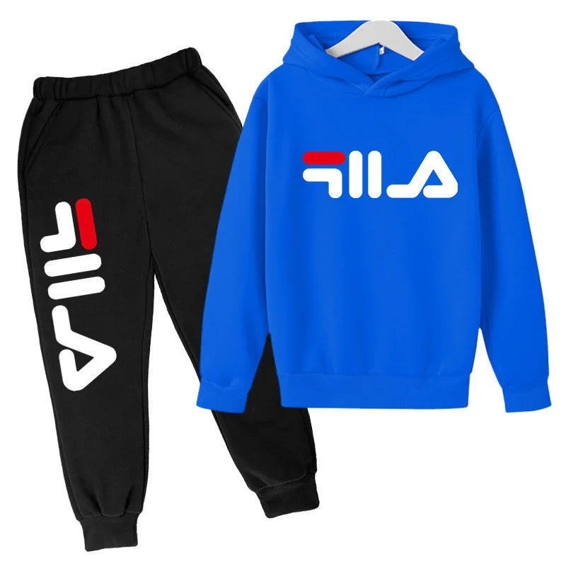 Kids  3-14 Years Boys and Girls Hoodie+Pants 2pcs  Daily Outfits