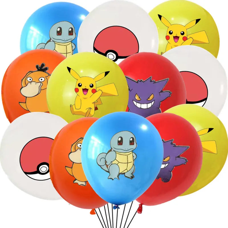 3/2/1Pack pokemon Latex Balloons