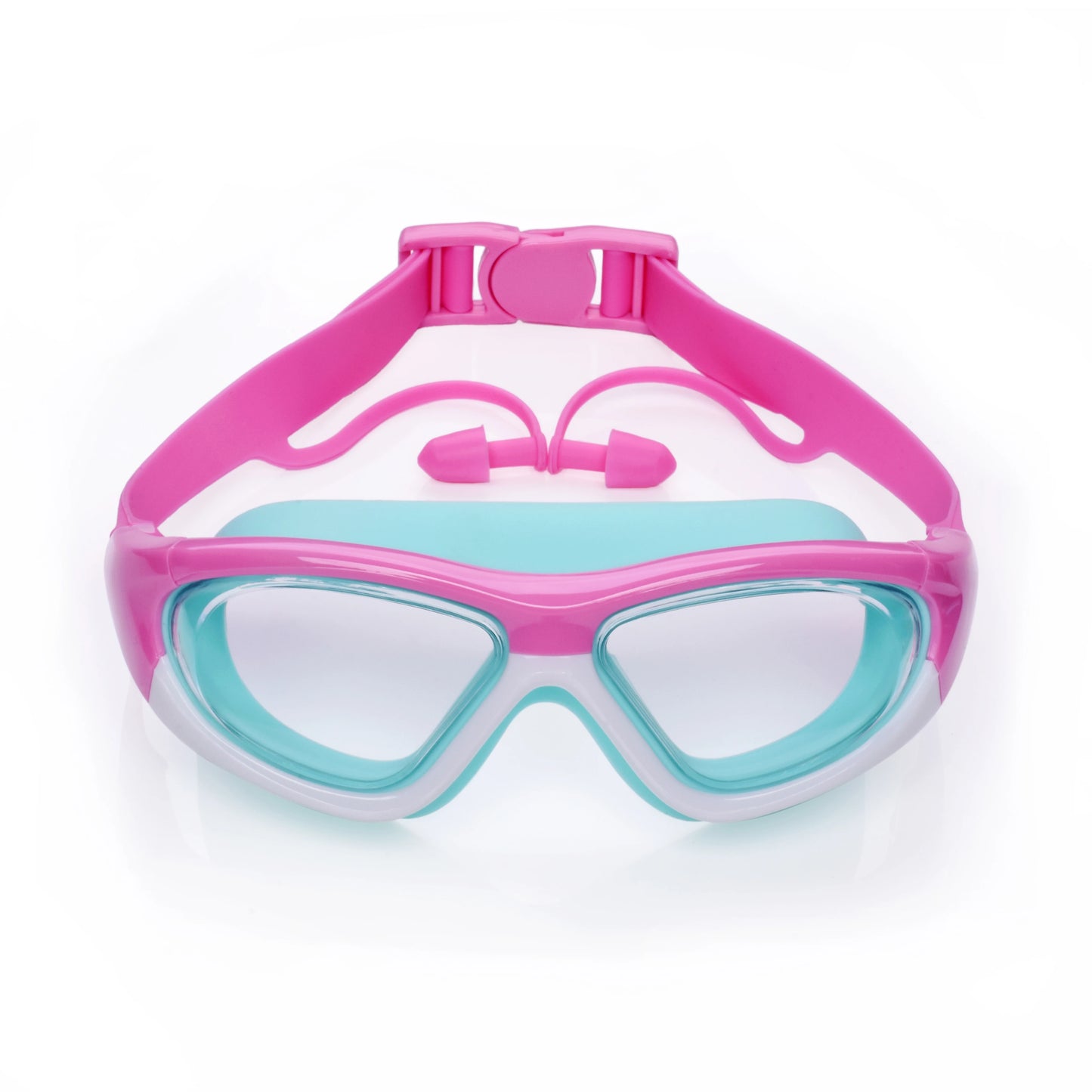 High-definition kidsren's swimming goggles for boys and girls, anti-fog swimming goggles, large-frame goggles, comfortable silic