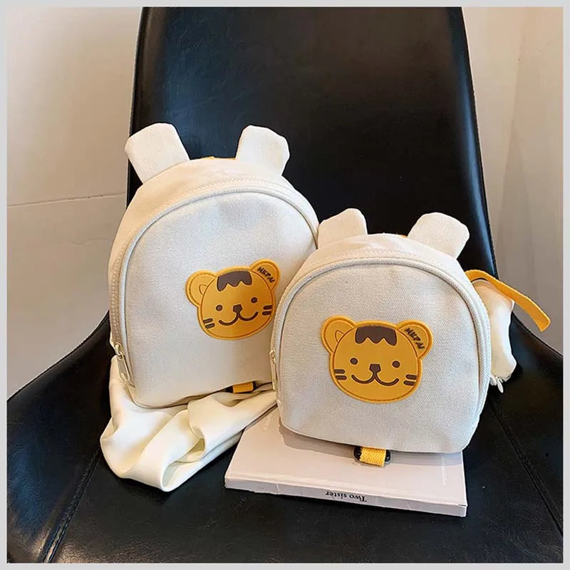 Canvas Baby Backpacks Kindergarten School Bag Bear Bunny Korean Anti-lost Kids Bags for Girls Boys Children Backpacks for Travel