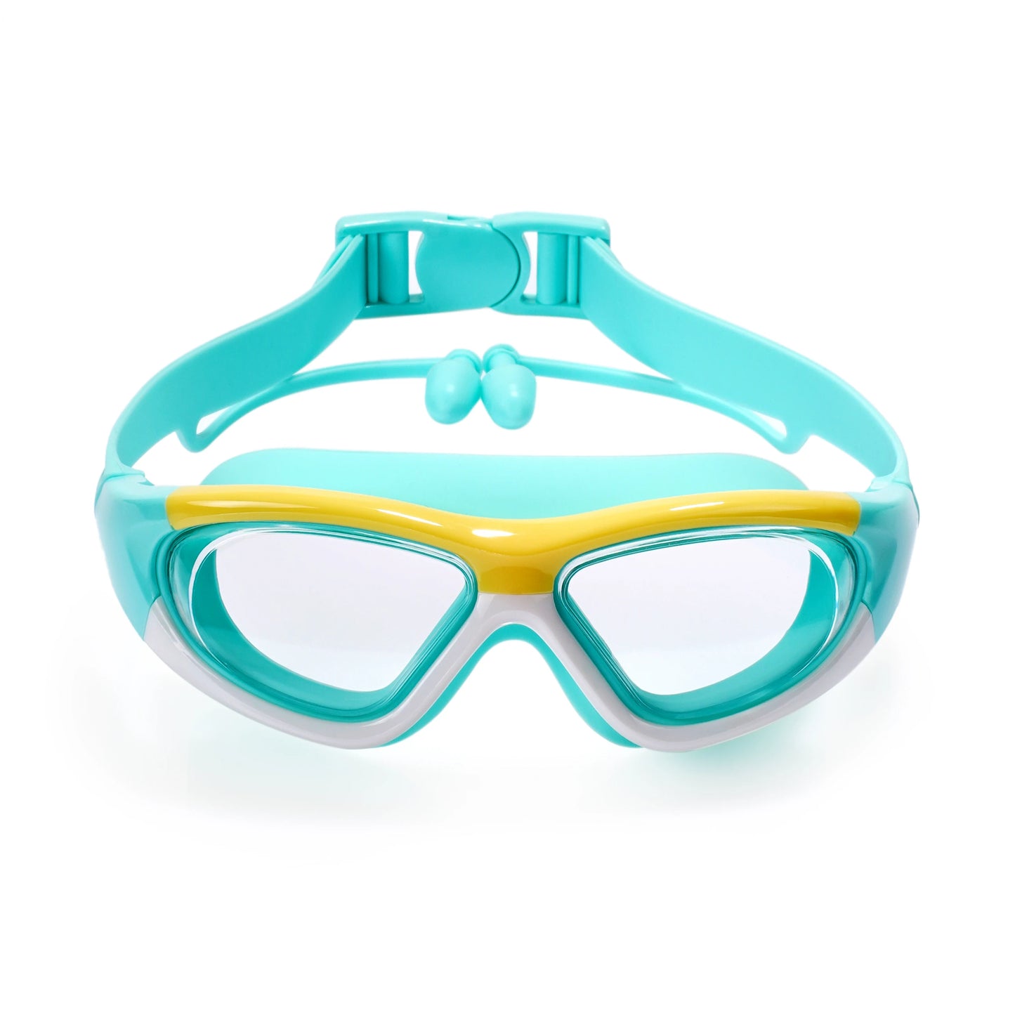 High-definition kidsren's swimming goggles for boys and girls, anti-fog swimming goggles, large-frame goggles, comfortable silic