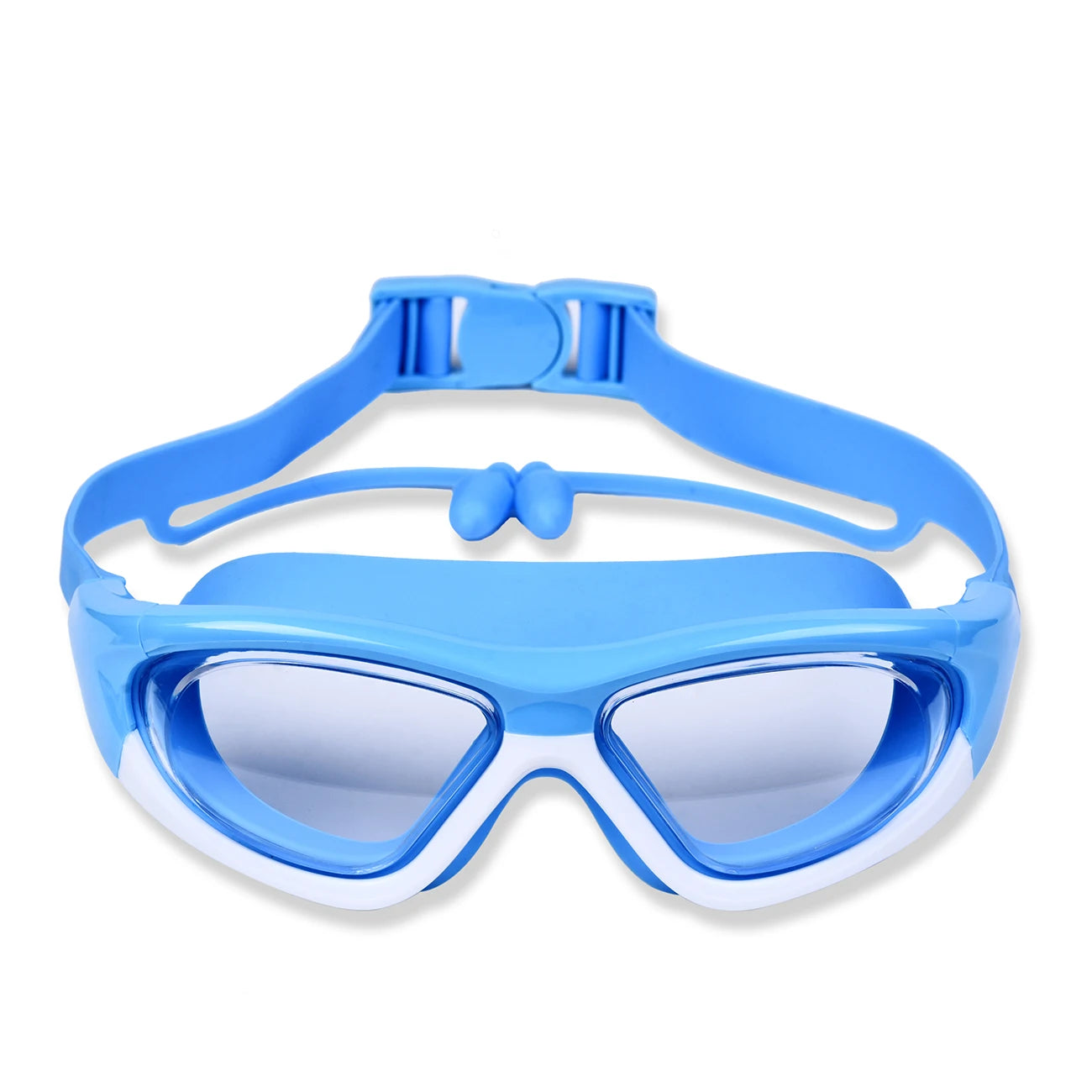 High-definition kidsren's swimming goggles for boys and girls, anti-fog swimming goggles, large-frame goggles, comfortable silic