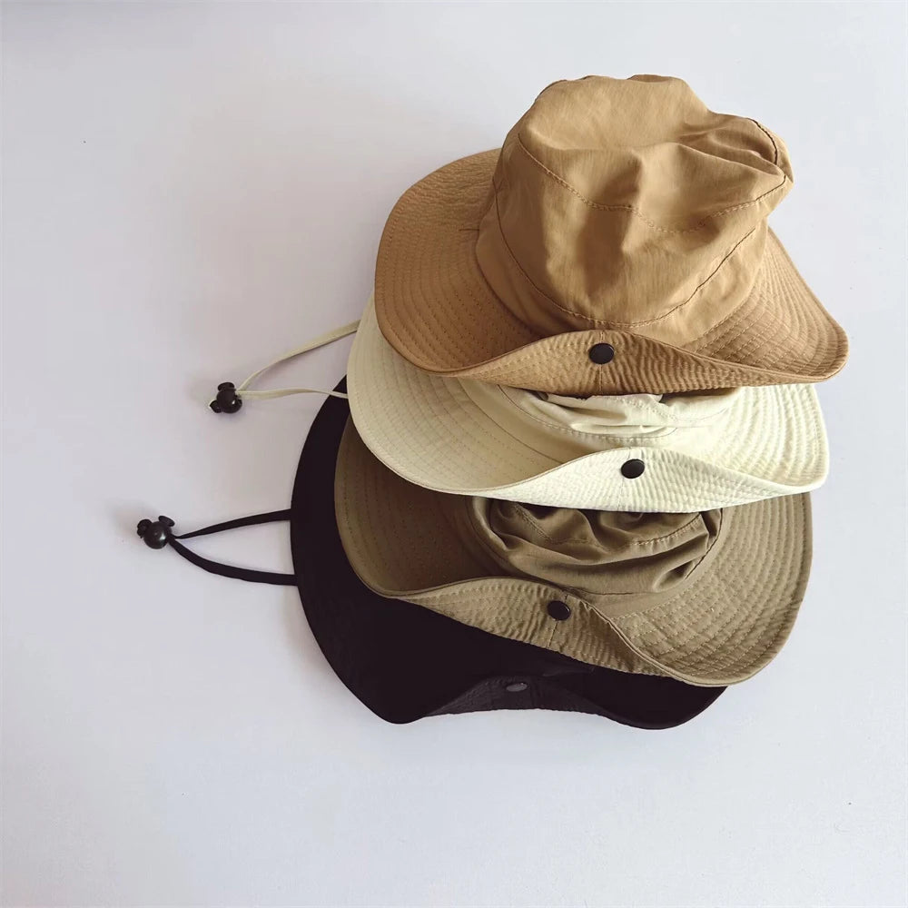 New Children Bucket Hats Summer