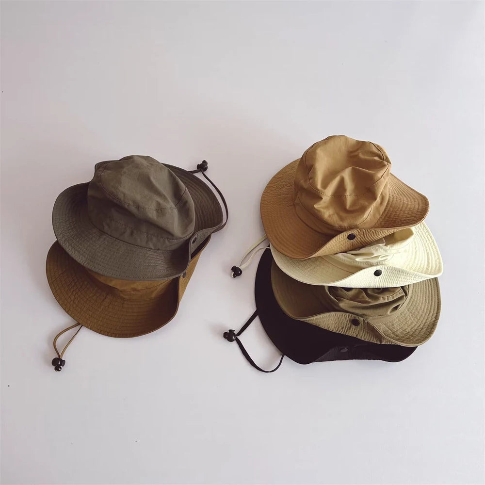 New Children Bucket Hats Summer