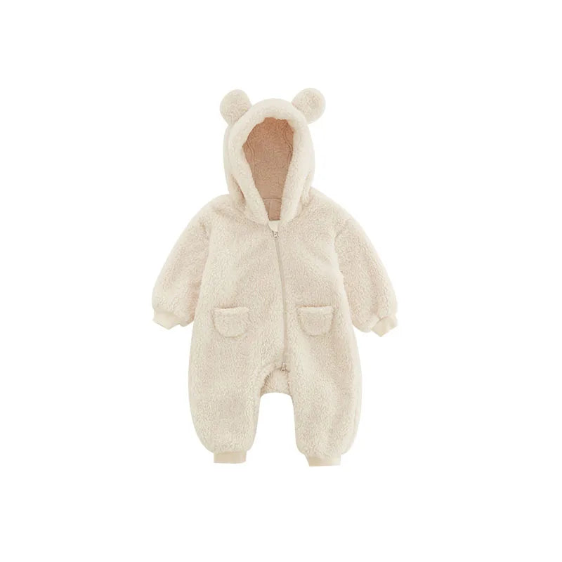 0-2Y Newborn Baby Rompers Spring Autumn Warm Outwear Jumpsuits